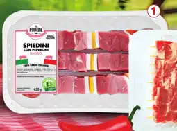 ALDI Il podere spiedini di suino con peperoni offerta