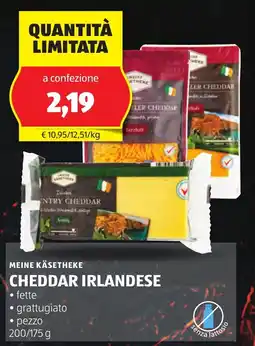 ALDI MEINE KÄSETHEKE Cheddar irlandese offerta