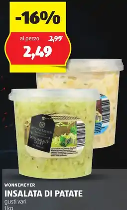 ALDI Wonnemeyer insalata di patate offerta