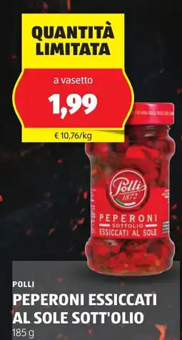 ALDI Polli peperoni essiccati al sole sott'olio offerta