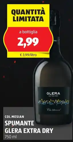 ALDI Col mesian spumante glera extra dry offerta