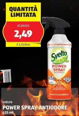 ALDI Svelto power spray antiodore offerta
