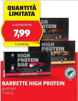 ALDI Barrette high protein offerta