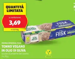 ALDI Frinsa original fiisk tonno vegano in olio di oliva offerta