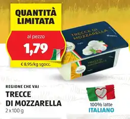 ALDI Regione che vai trecce di mozzarella offerta