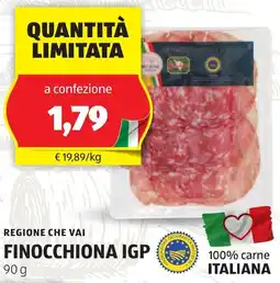 ALDI Regione che vai finocchiona IGP offerta