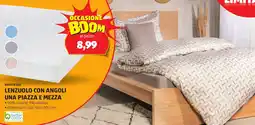 ALDI Novitesse lenzuolo con angoli una piazza e mezza offerta