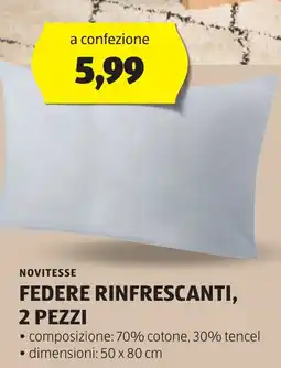 ALDI Novitesse federe rinfrescanti, 2 pezzi offerta