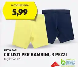 ALDI LILY & DAN Ciclisti per bambini, 3 pezzi offerta