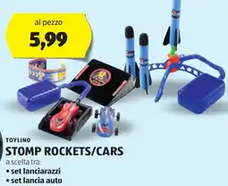 ALDI Toylino stomp rockets/cars offerta