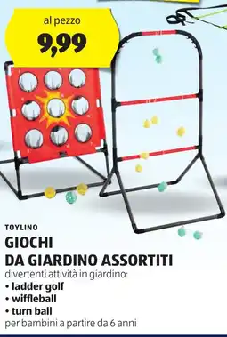 ALDI Toylino giochi da giardino assortiti offerta