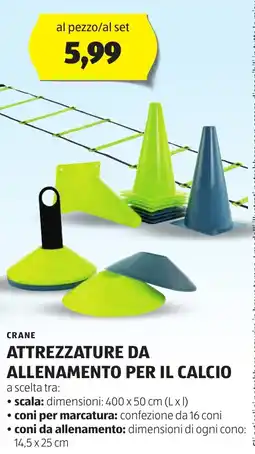 ALDI Crane attrezzature da allenamento per il calcio offerta