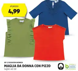 ALDI Up 2 fashion women maglia da donna con pizzo offerta