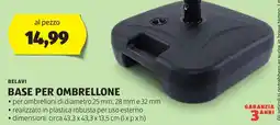 ALDI Belavi base per ombrellone offerta