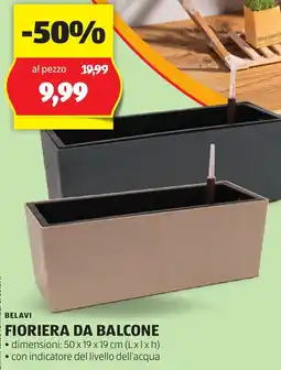 ALDI Belavi fioriera da balcone offerta