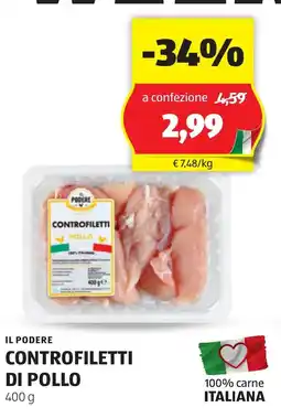 ALDI Il podere controfiletti di pollo offerta