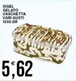 Vantaggio Cash&Carry Sigel gelato vaschetta vari gusti offerta