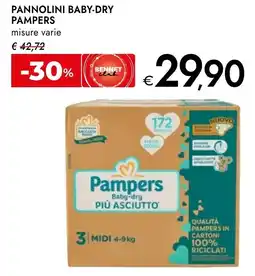 Bennet Pampers pannolini baby-dry misure varie offerta