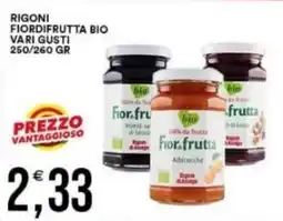Vantaggio Cash&Carry Rigoni fiordifrutta bio vari gusti offerta