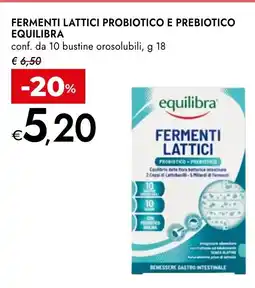 Bennet Equilibra fermenti lattici probiotico e prebiotico offerta