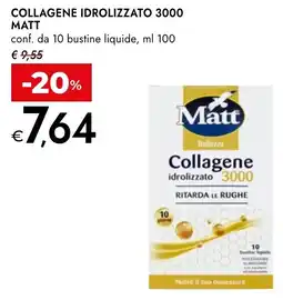 Bennet Matt collagene idrolizzato 3000 offerta