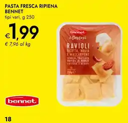 Bennet Bennet pasta fresca ripiena tipi vari offerta