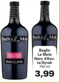 Alvama Baglio Le Mole Nero d'Avola/Syrah offerta