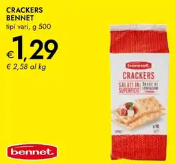 Bennet Bennet crackers tipi vari, offerta