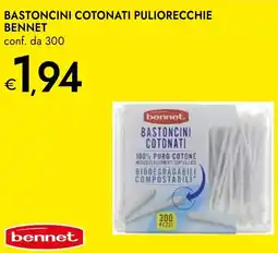 Bennet Bennet bastoncini cotonati puliorecchie offerta