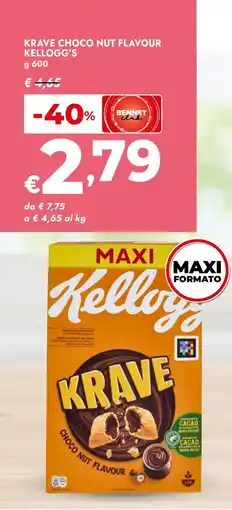Bennet kellogg's krave choco nut flavour offerta