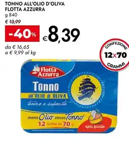 Bennet Flotta azzurra tonno all'olio d'oliva offerta