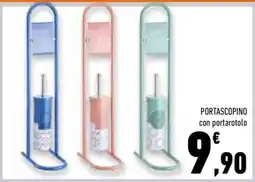 Conad Superstore PORTASCOPINO con portarotolo offerta
