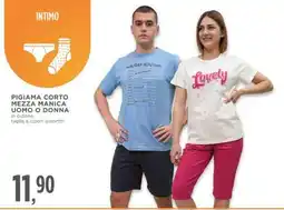 Conad Pigiama corto mezza manica uomo o donna offerta