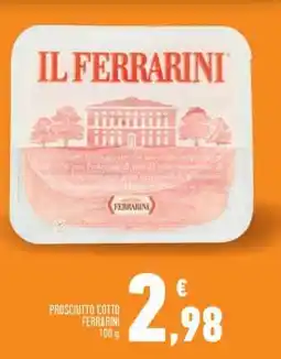 Conad Superstore Prosciutto Cotto Ferrarini offerta