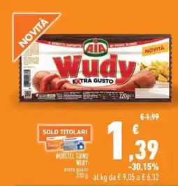 Conad Superstore WÜRSTEL SUINO WUDY offerta