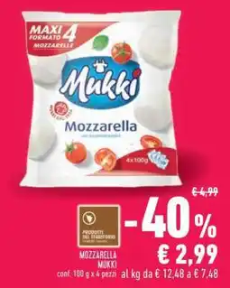 Conad Superstore MOZZARELLA MUKKI offerta