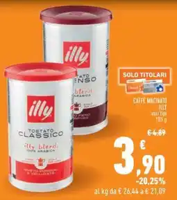 Conad Superstore Caffè Macinato Illy offerta