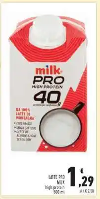 Conad Superstore LATTE PRO MILK offerta