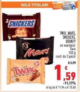 Conad Superstore TWIX, MARS, SNICKERS, BOUNTY offerta