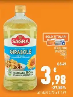 Conad Superstore Olio di Semi di Girasole Sagra offerta