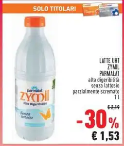 Conad Superstore LATTE UHT ZYMIL PARMALAT offerta