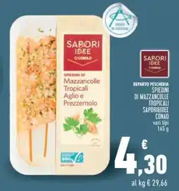 Conad Superstore Spiedini di Mazzancolle Tropicali Aglio e Prezzemolo offerta