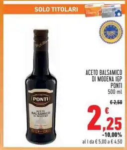 Conad Superstore Aceto Balsamico Di Modena IGP offerta