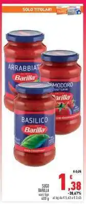 Conad Superstore Sugo Barilla offerta