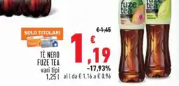 Conad Superstore Tè Nero Fuze Tea offerta
