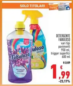 Conad Superstore DETERGENTE FABULOSO offerta
