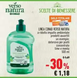 Conad Superstore Verso Natura Conad Detergente offerta