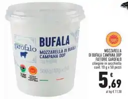 Conad Superstore MOZZARELLA DI BUFALA CAMPANA DOP FATTORIE GAROFALO offerta