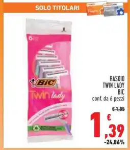 Conad Superstore Rasoio Twin Lady Bic offerta