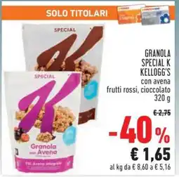 Conad GRANOLA SPECIAL K KELLOGG'S offerta